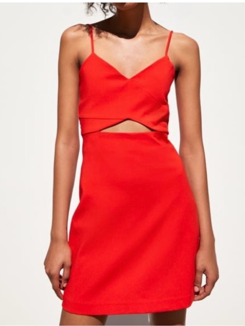 NWOT Zara Red Cutout Dress